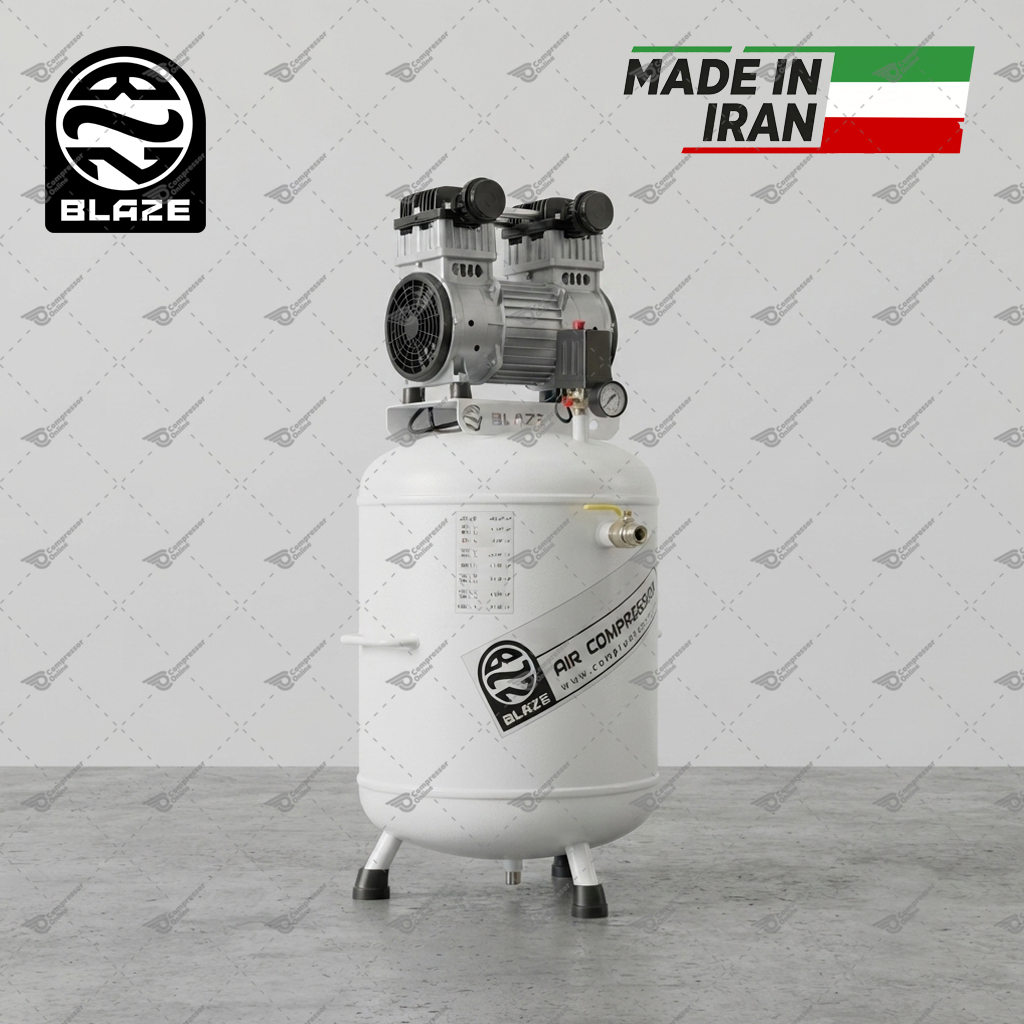 کمپرسور هوا 100 لیتری سایلنت 1500 وات BLAZE | قیمت و خرید