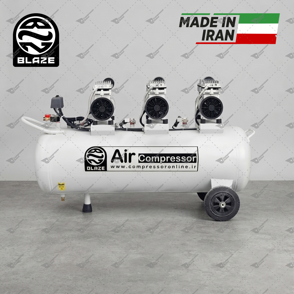 ​کمپرسور هوا 150 لیتری سایلنت 2250 وات بلیز | قیمت و خرید