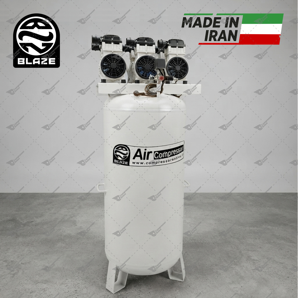 کمپرسور باد 350 لیتری سایلنت 4500 وات BLAZE | قیمت و خرید